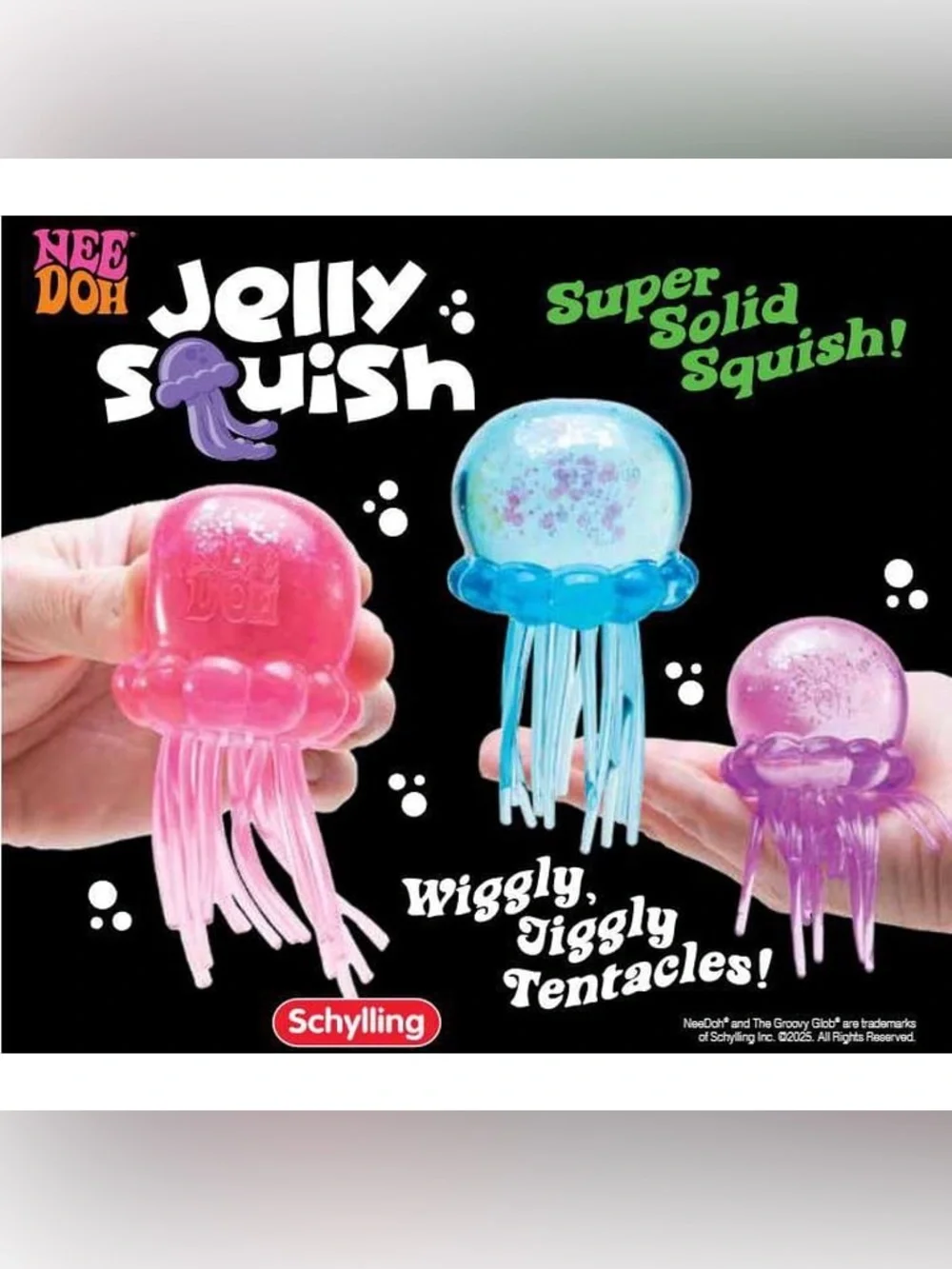 NEE DOH Jelly Squish Squid BLUE 💙 Sealed Viral squishy toy NeeDoh NEW in box RTS
